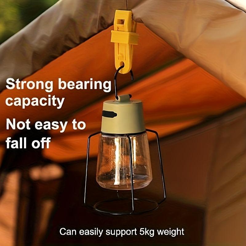 12pcs Awning Clamp Set Tent Snaps Hangers Camping Clips Tent Tighten Lock Grip