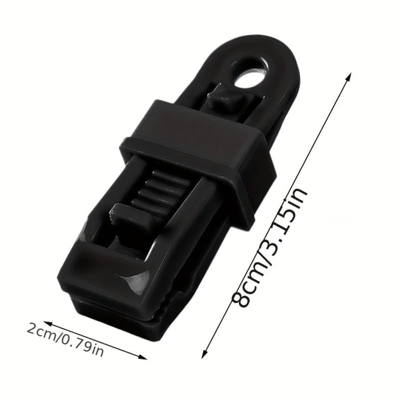 12pcs Awning Clamp Set Tent Snaps Hangers Camping Clips Tent Tighten Lock Grip