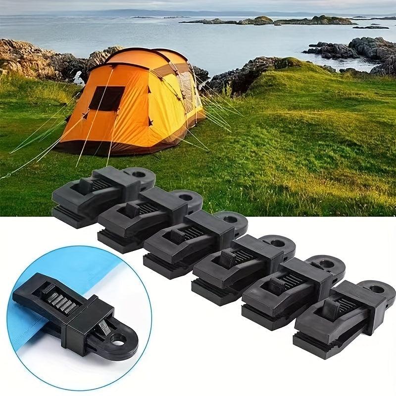 12pcs Awning Clamp Set Tent Snaps Hangers Camping Clips Tent Tighten Lock Grip