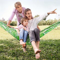 Canvas Hammock Outdoor Leisure Portable Functional Hammocks Stripe Swing