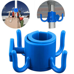 Plastic Beach Umbrella Hook 4 Needle Hanging Hook Towel Camera Sunglasses Bag