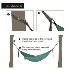 Adjustable Hammock Tree Strap Lightweight with Hook for Camping