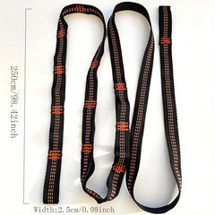 Adjustable Hammock Tree Strap Lightweight with Hook for Camping