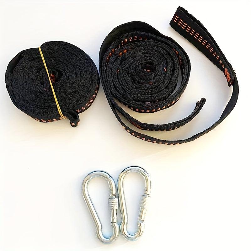 Adjustable Hammock Tree Strap Lightweight with Hook for Camping