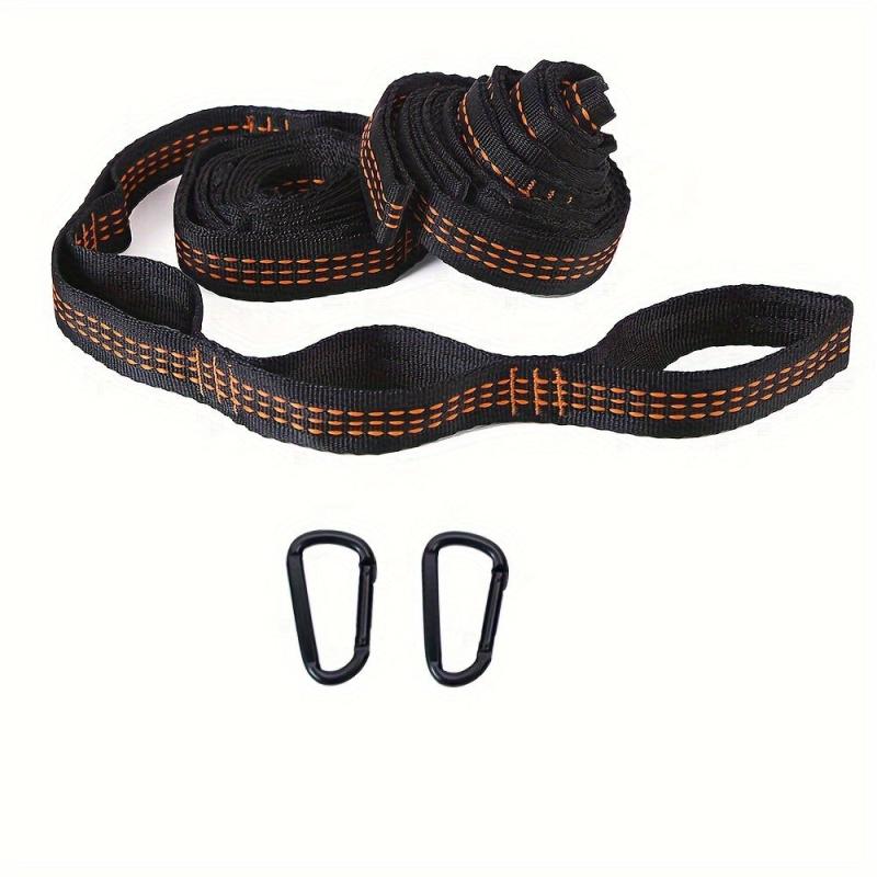 Adjustable Hammock Tree Strap Lightweight with Hook for Camping