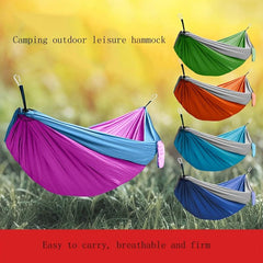 Portable Double Camping Hammock with Tree Straps