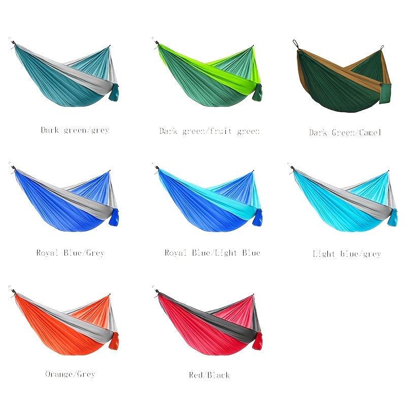 Portable Double Camping Hammock with Tree Straps