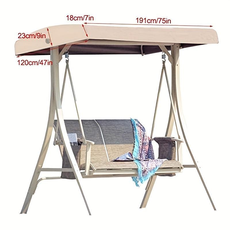 Garden Swing Chair Canopy Cover Waterproof UV Resistant Replacement
