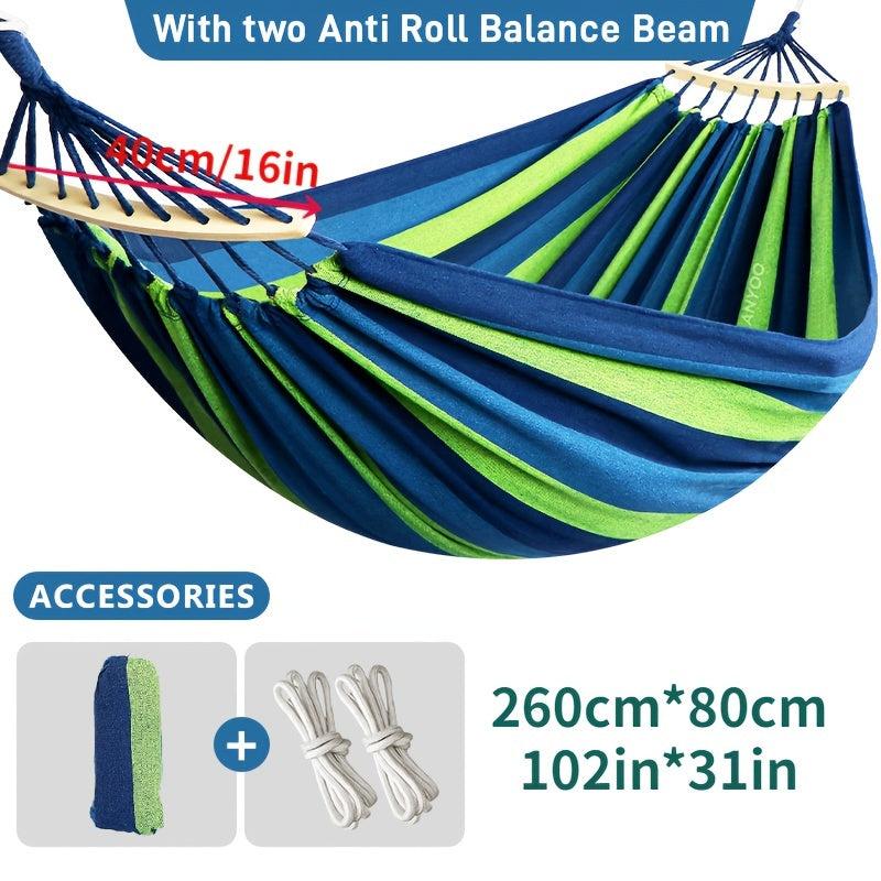 Outdoor Canvas Camping Hammock Upgraded Thickened Hammock 240
