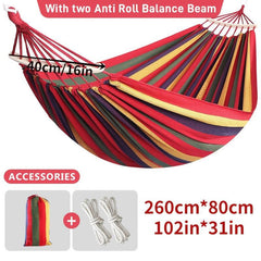 Outdoor Canvas Camping Hammock Upgraded Thickened Hammock 240