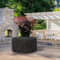 Waterproof Round Patio Furniture Cover Set UV Resistant