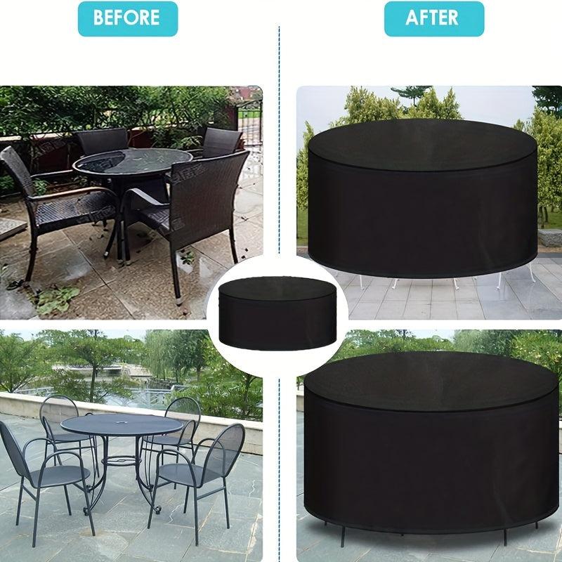 Waterproof Round Patio Furniture Cover Set UV Resistant