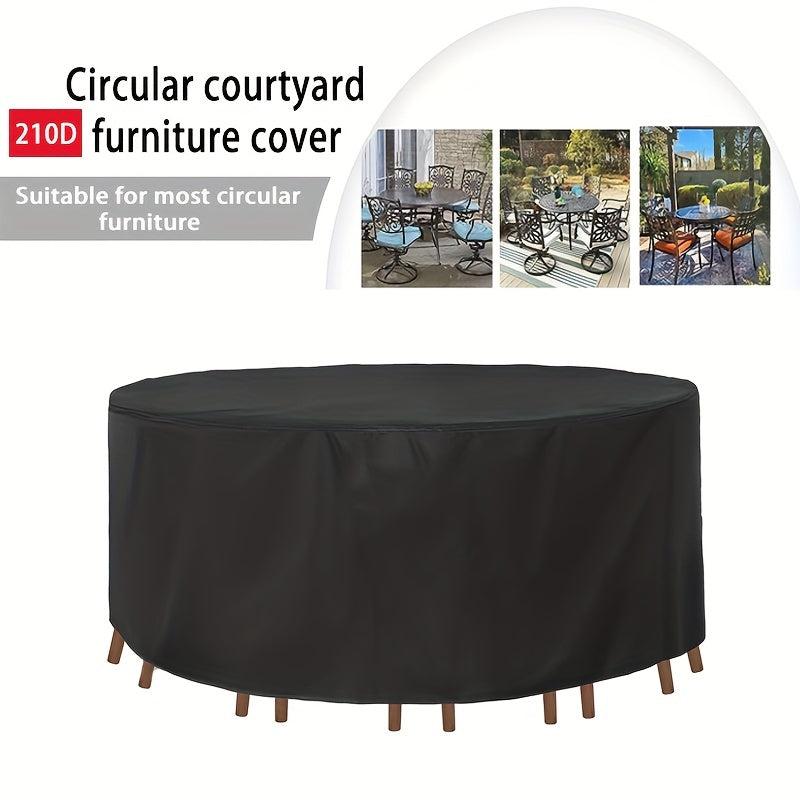 Waterproof Round Patio Furniture Cover Set UV Resistant