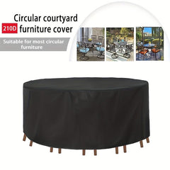 Waterproof Round Patio Furniture Cover Set UV Resistant
