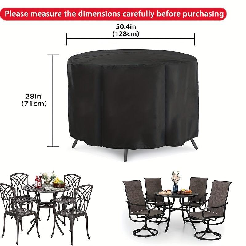 Waterproof Round Patio Furniture Cover Set UV Resistant