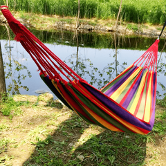 Outdoor Swing Hanging Double Rocking Bed Adult Hammock