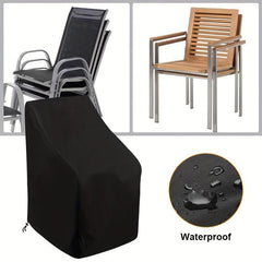 Waterproof Patio Stacking Chair Cover 65x65x1