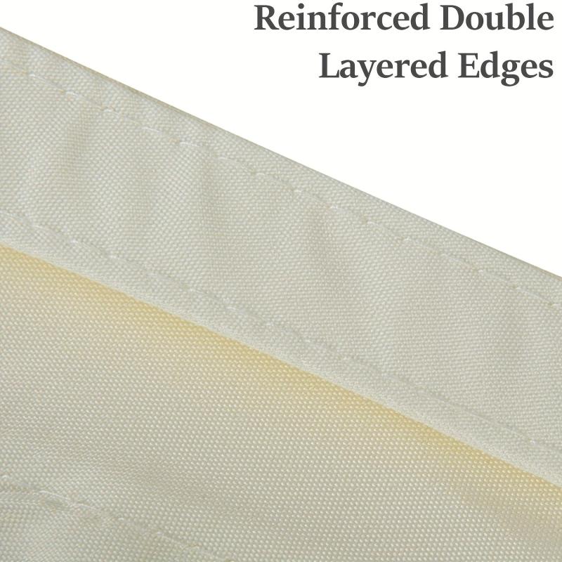 Waterproof Triangle Sun Shade Sail Awning Grey Beige