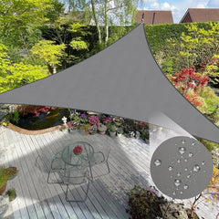Waterproof Triangle Sun Shade Sail Awning Grey Beige