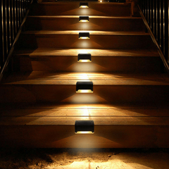LED Solar Step Lights Outdoor Garden Deck Lights Waterproof