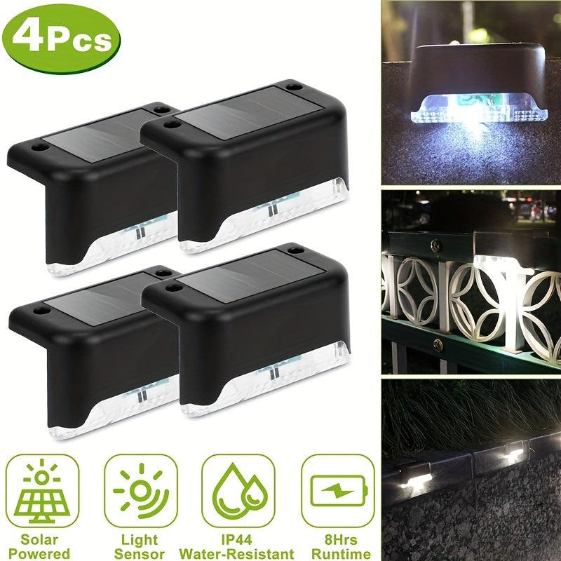 LED Solar Step Lights Outdoor Garden Deck Lights Waterproof