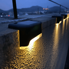 LED Solar Step Lights Outdoor Garden Deck Lights Waterproof