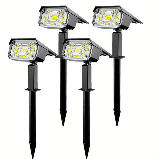 Solar Spot Lights Outdoor 38 LEDs Garden Landscape Spotlights