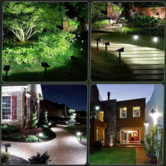 Solar Spot Lights Outdoor 38 LEDs Garden Landscape Spotlights