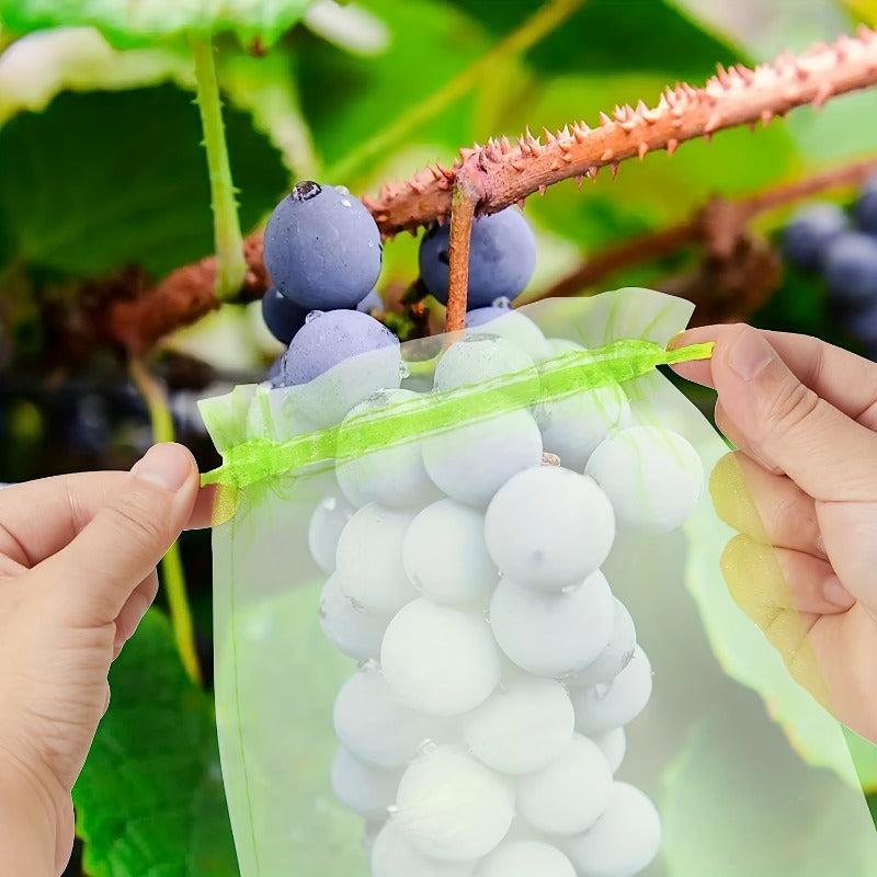 20pcs Fruit Protection Bags Drawstring Mesh for Trees