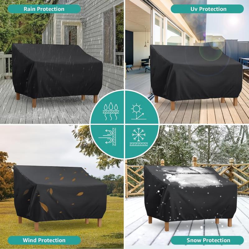 Waterproof UV Resistant Garden Chair Cover 210D Oxford Fabric for Stacking Chair