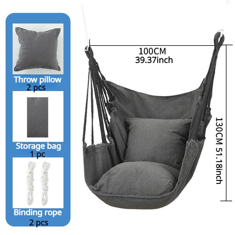 Canvas Garden Hanging Hammock Chair Swing Outdoor Camping Dorm