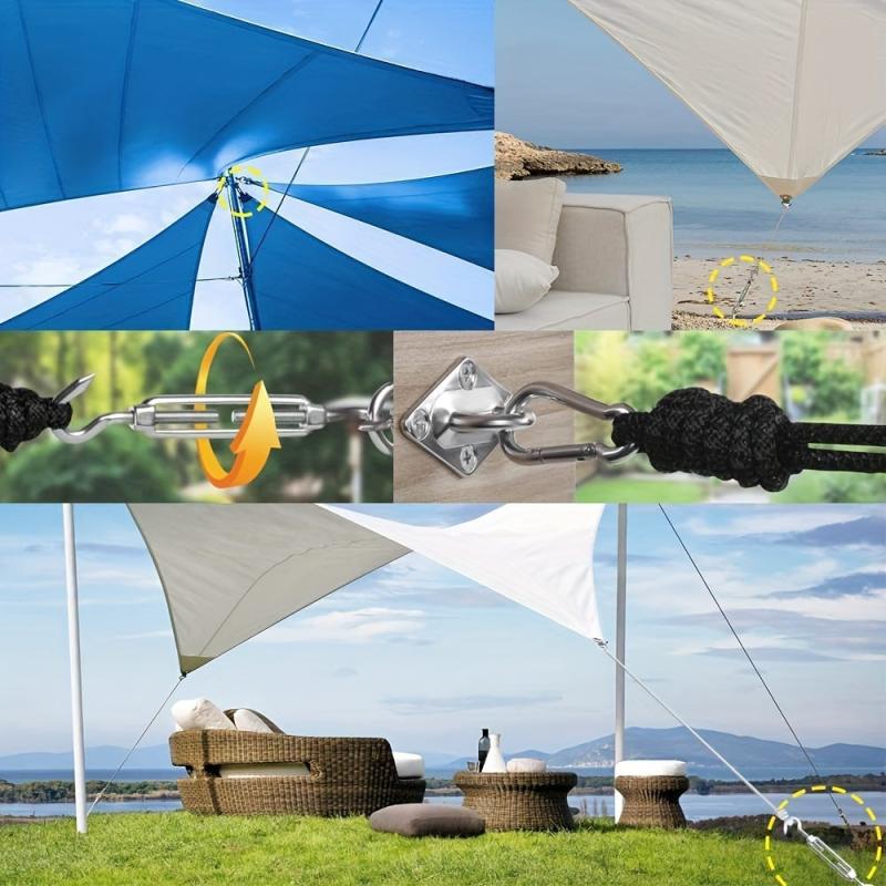 40pcs Sunshade Sail Hardware Kit 5 Inches Rust-proof for Yard Installation