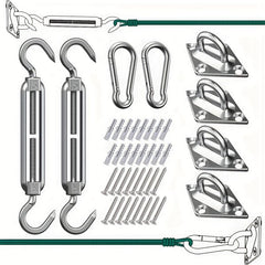 40pcs Sunshade Sail Hardware Kit 5 Inches Rust-proof for Yard Installation