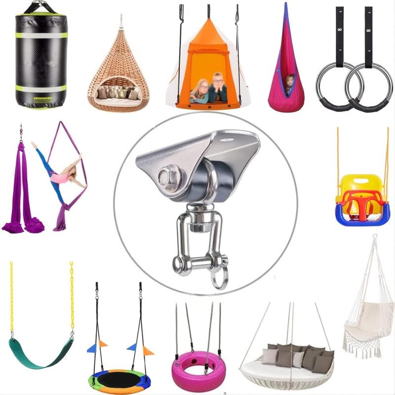 Hammock Hanging Kit 360 Rotate 1000Lb Capacity Heavy Duty Swing