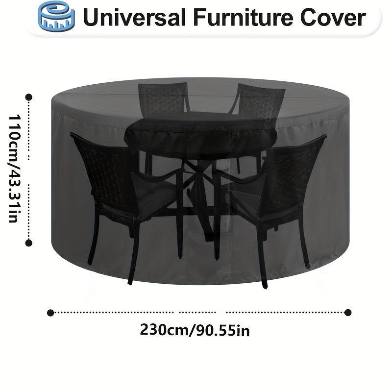 Round Patio Furniture Covers Waterproof Outdoor Table Chair Set Covers