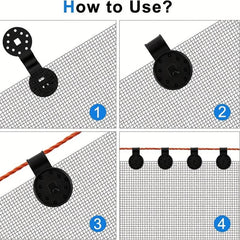 50pcs Large Shading Net Clip & Agricultural Film Fixing Clip