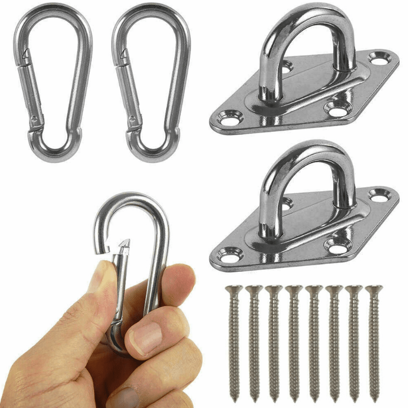 2pcs Stainless Heavy Duty Ceiling Hanging Hook Set
