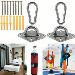 2pcs Stainless Heavy Duty Ceiling Hanging Hook Set