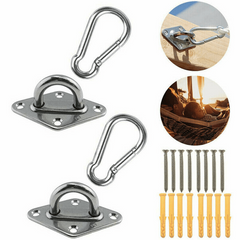2pcs Stainless Heavy Duty Ceiling Hanging Hook Set