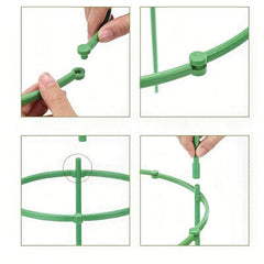 1pc Plant Support Stakes Double Deck Spliceable Round Plant Support Ring