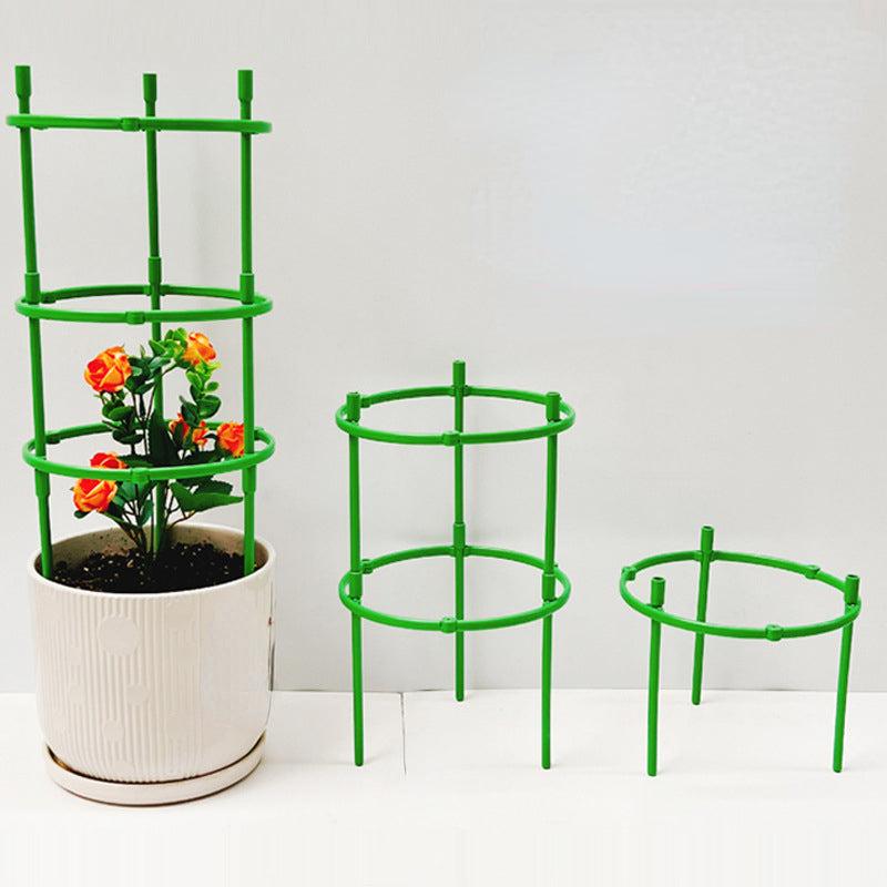 1pc Plant Support Stakes Double Deck Spliceable Round Plant Support Ring