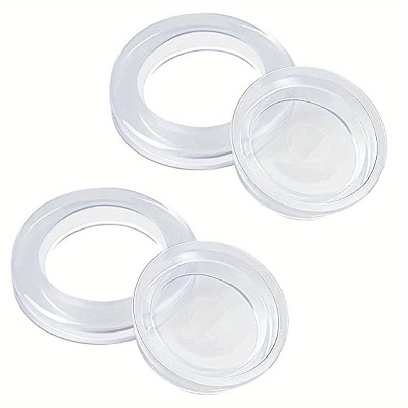 2 Patio Table Umbrella Hole Rings & Caps Set for Glass Outdoor Table