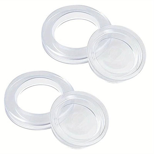 2 Patio Table Umbrella Hole Rings & Caps Set for Glass Outdoor Table