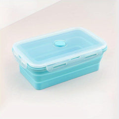 Portable Foldable Silicone Lunch Box Heat Resistant 4 Sizes Bowl Travel Food Sto
