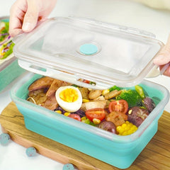 Portable Foldable Silicone Lunch Box Heat Resistant 4 Sizes Bowl Travel Food Sto