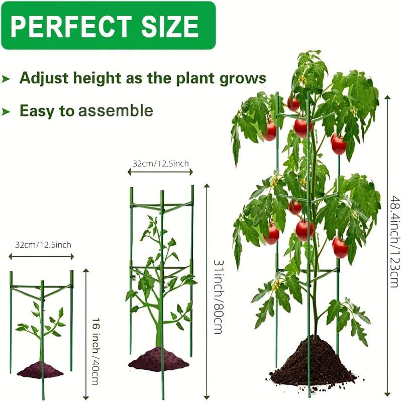 1pc Tomato Cages Plant Stakes Vegetable Trellis Support Frame