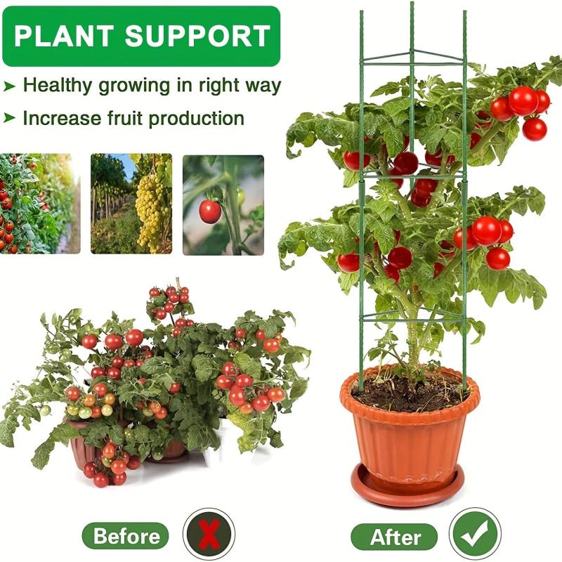 1pc Tomato Cages Plant Stakes Vegetable Trellis Support Frame