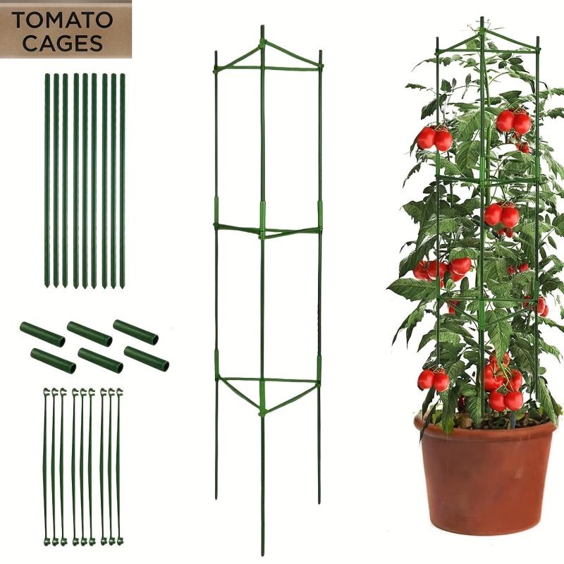 1pc Tomato Cages Plant Stakes Vegetable Trellis Support Frame