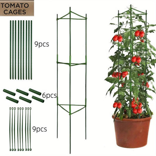 1pc Tomato Cages Plant Stakes Vegetable Trellis Support Frame