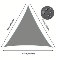Triangle Sun Shade Sail Canopy UV Block Fabric Outdoor Canopy
